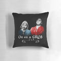 Karadoc and Perceval from Kaamelott TV series inspired decorative throw pillow