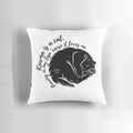 Karma is a Cat Pillow featuring Taylor Swift lyrics and a cute cat design