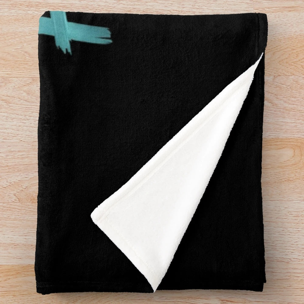 Kaspa Crypto Resonance Inspired Plush Blanket