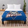 Kassel Huskies inspired plush blanket