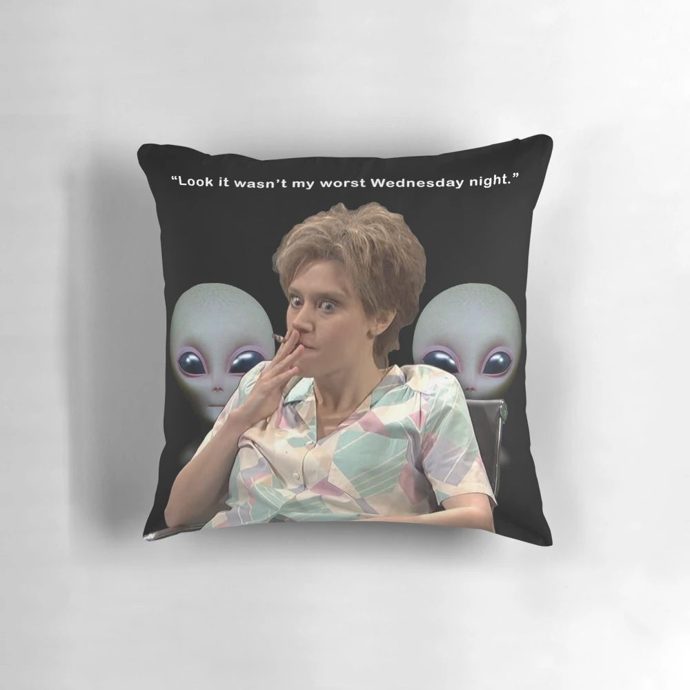 Kate McKinnon Aliens Inspired Ghostbusters SNL Funny Pillow