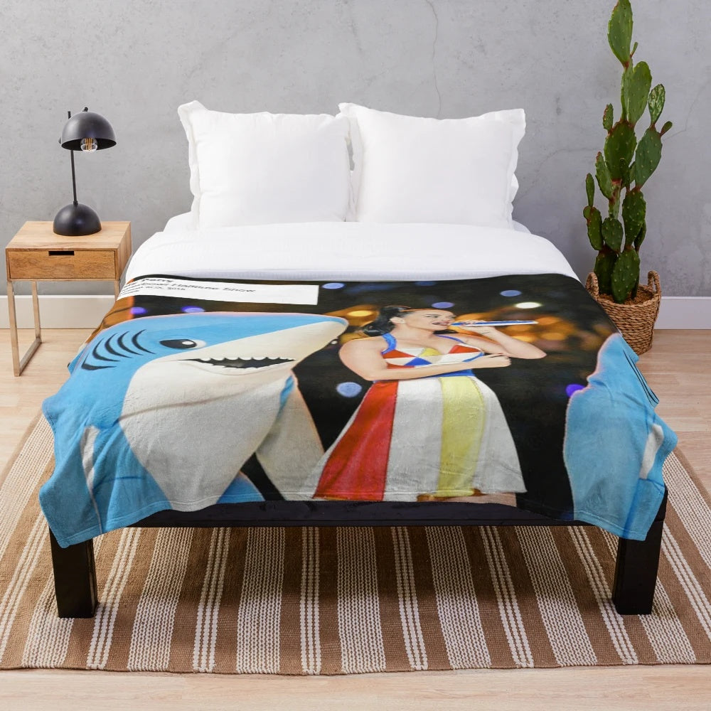 Katy Perry inspired Superbowl halftime show plush blanket