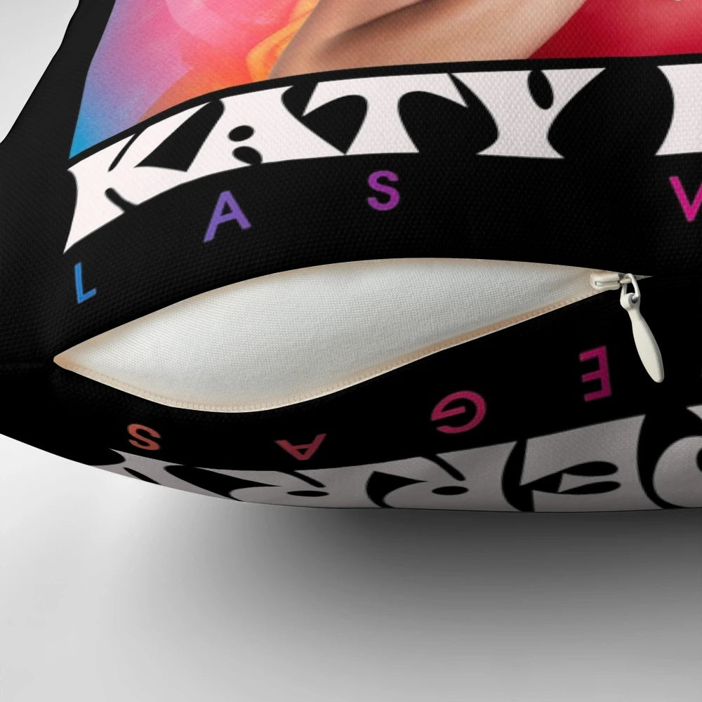 Katy Perry "Play" inspired throw pillow with vibrant pop art design