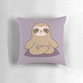 Adorable kawaii sloth plush pillow perfect for meditation and yoga
