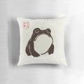 Adorable frog-shaped pillow with a whimsical, cartoon-inspired design
