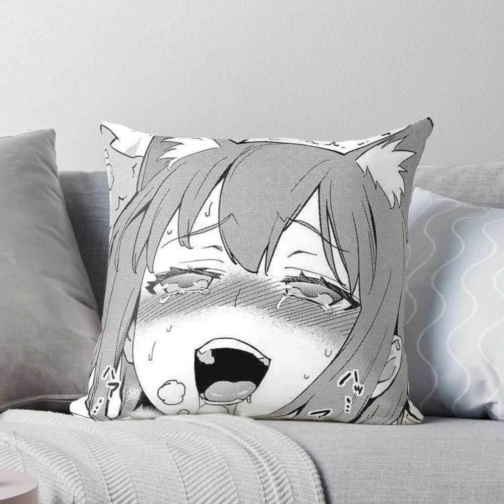 Soft and cuddly anime-inspired neko body pillow