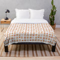 Kawaii Shiba Inu Patterned Plush Blanket