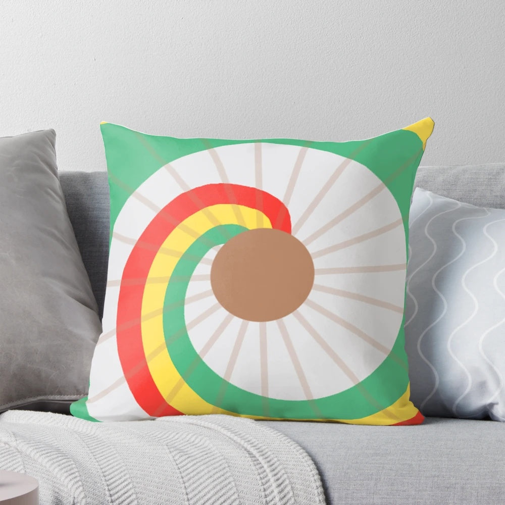 Large throw pillow featuring Kaylee Frye's iconic parasol from the Firefly/Serenity sci-fi franchise