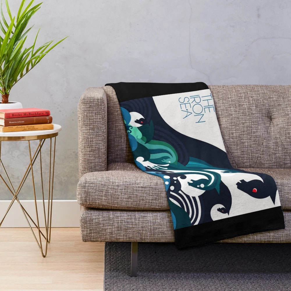 Soft, cozy plush blanket featuring the album art for Keane's "Under the Iron Sea