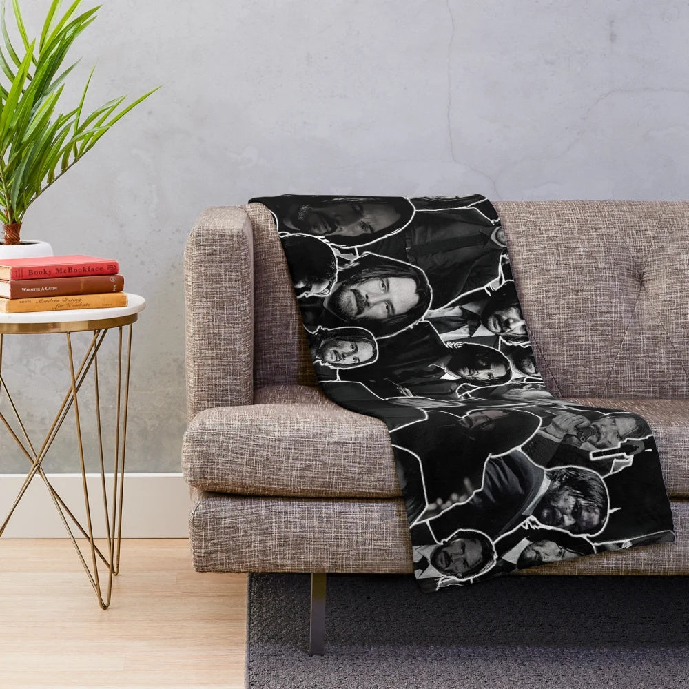 Keanu Reeves Collage Art Plush Blanket