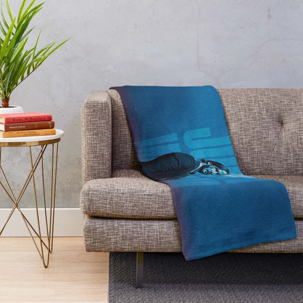 Keanu Reeves inspired John Wick themed plush blanket