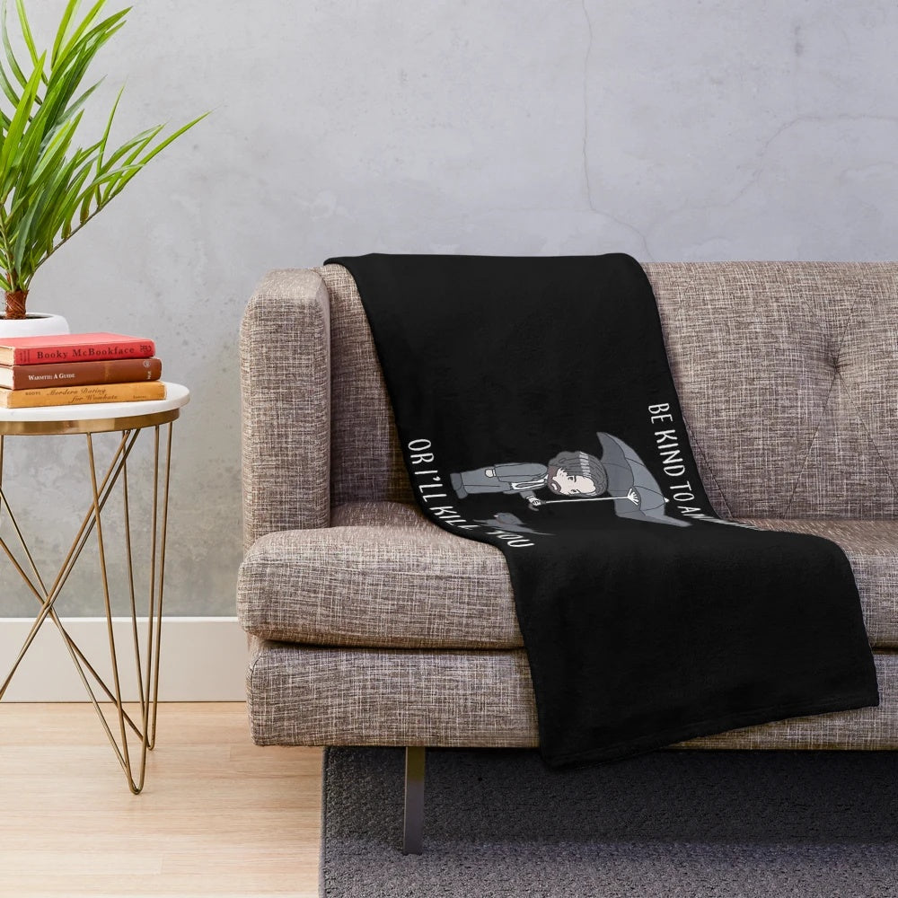 Keanu Reeves inspired John Wick themed plush blanket