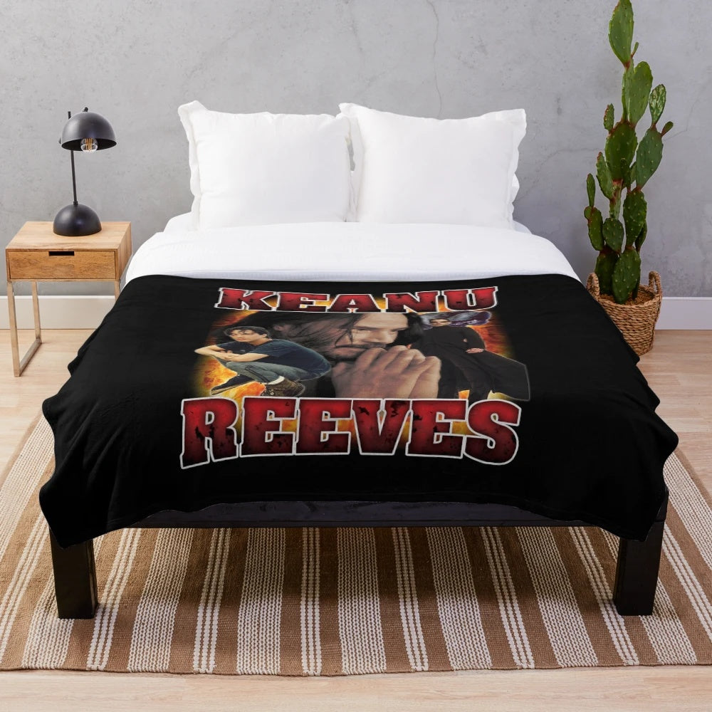 Keanu Reeves Inspired Plush Blanket