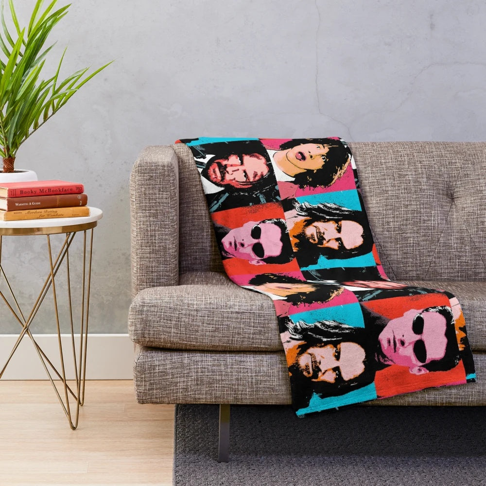 Keanu Reeves pop art inspired plush blanket