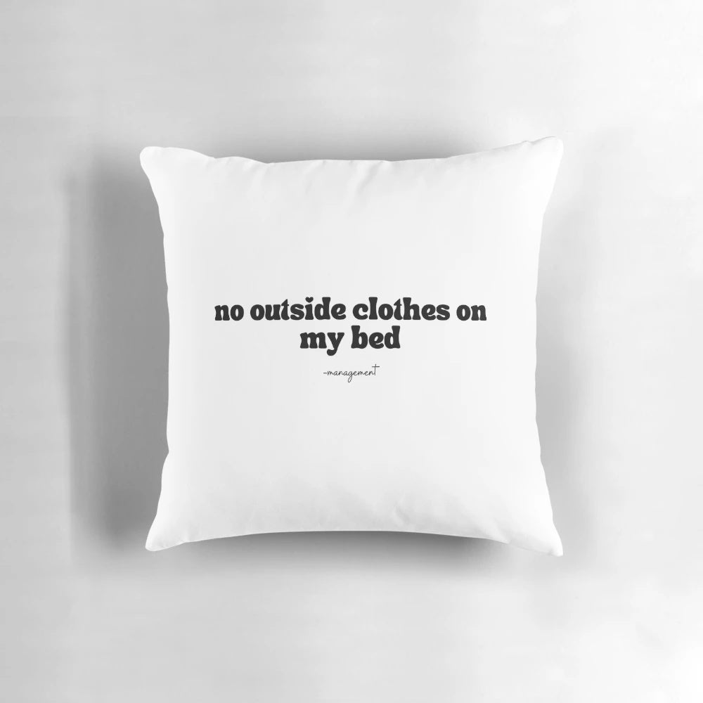 Comfortable pillow to keep outside clothes off your bed