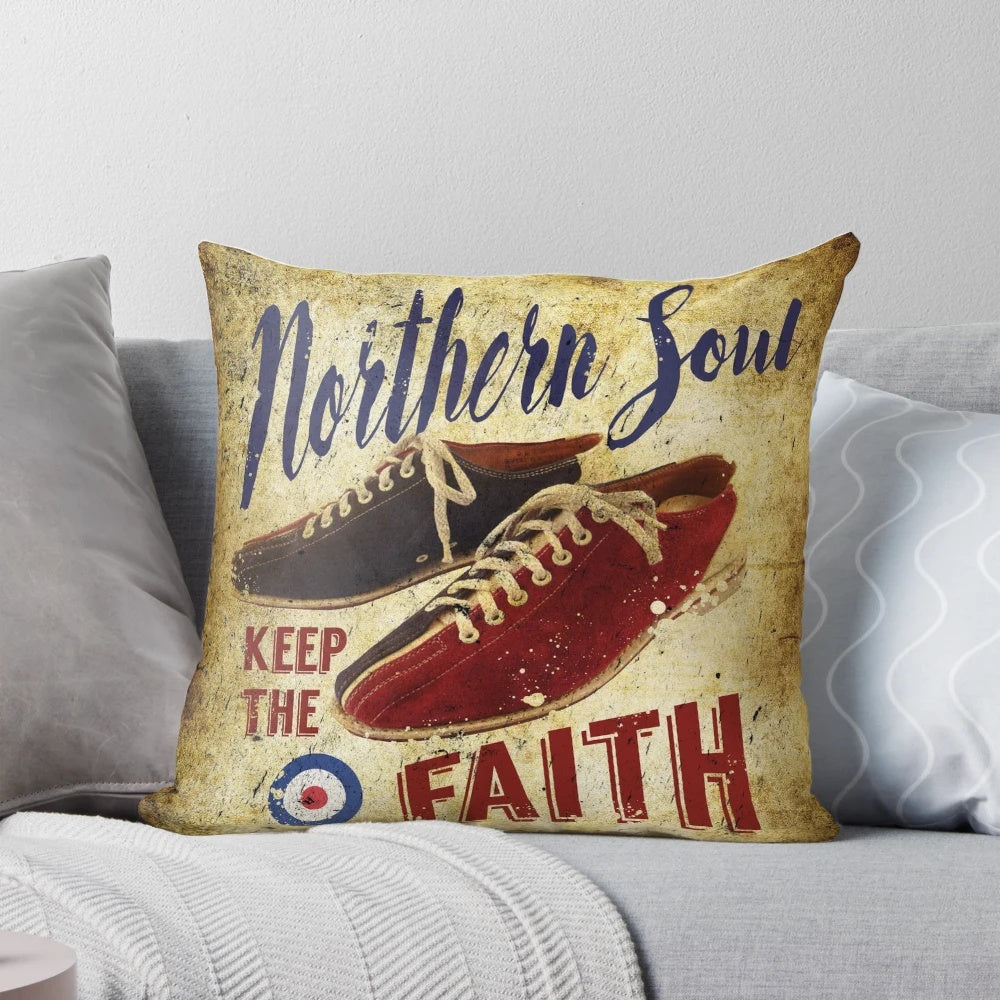 Northern Soul Inspired 'Keep the Faith' Pillow