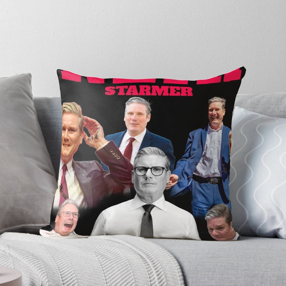Keir Starmer Funny 2024 General Election Labour Party T-Shirt Pillow