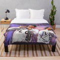 Plush blanket with Kendall Roy rapping design for Succession TV series fans