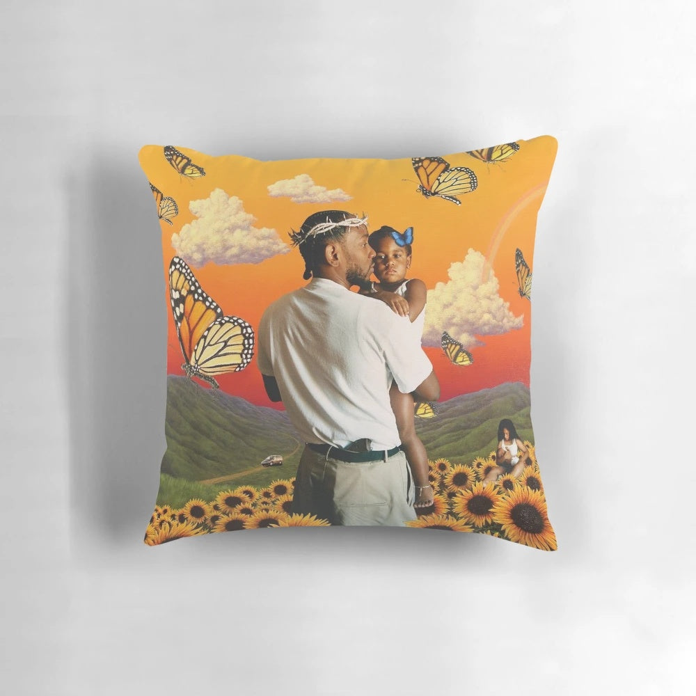 Plush Mr Morale & the Big Steppers Kendrick Lamar-themed pillow