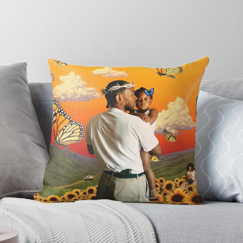 Plush Mr Morale & the Big Steppers Kendrick Lamar-themed pillow