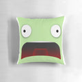 Kerbin-themed pillow featuring Kerbal space program characters and spacecraft
