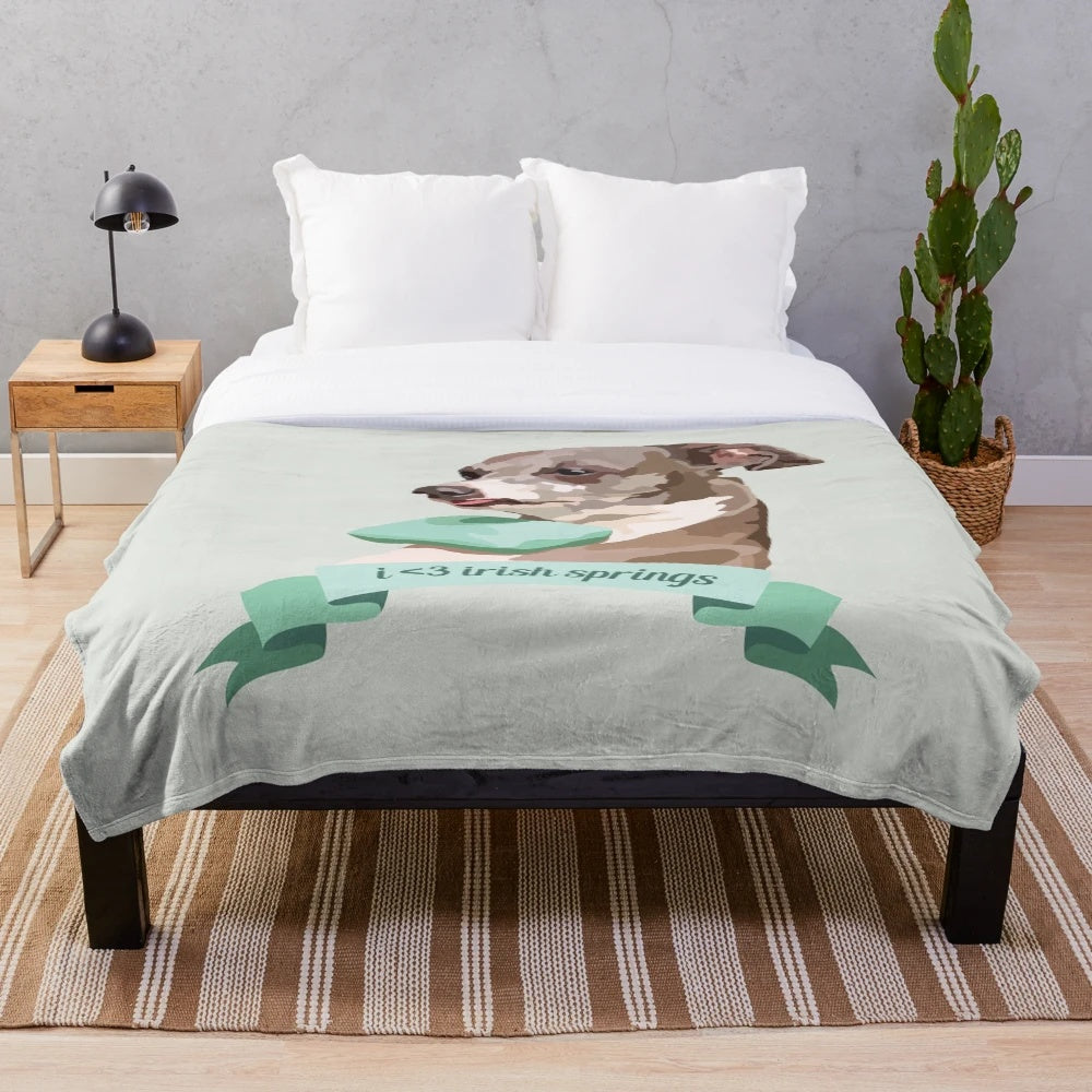 Kermit the Frog-themed plush blanket
