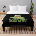 Kermit the Frog plush blanket with meme-inspired design