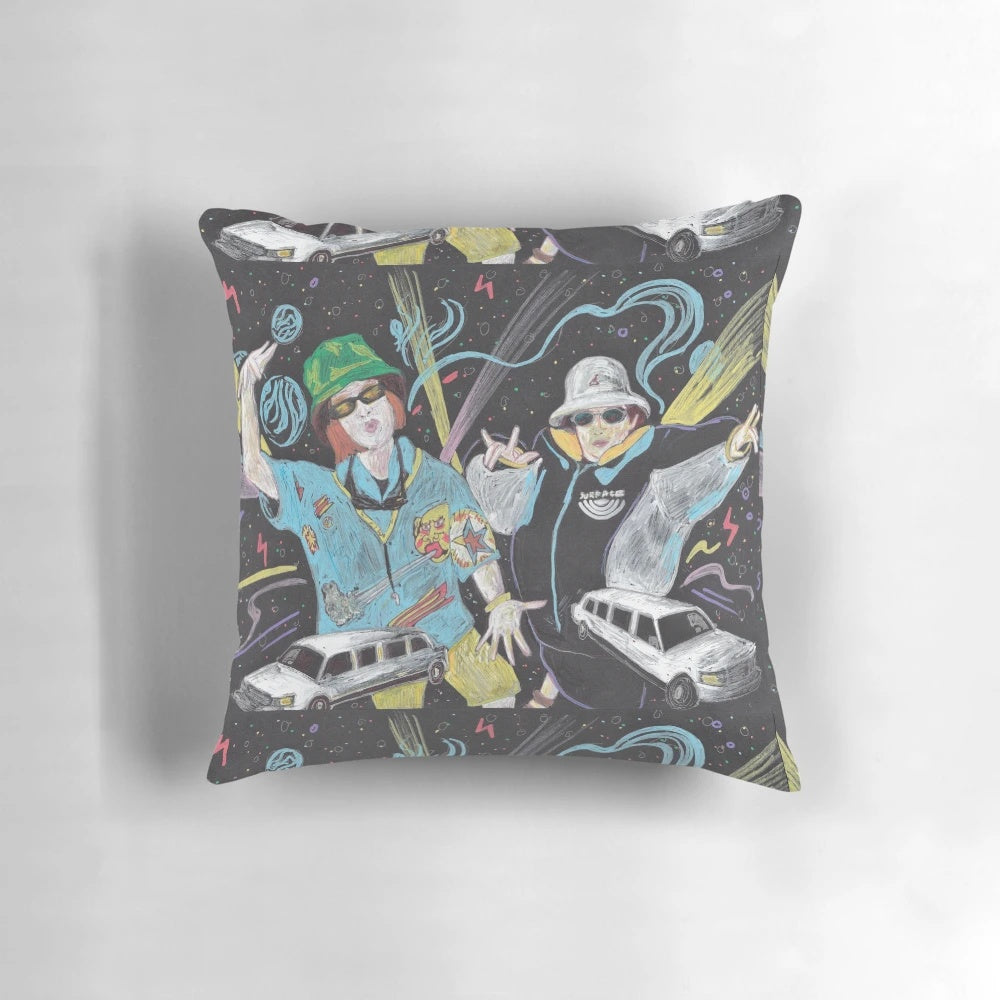 Kevin and Perry Go Large movie-themed pillow with comedy style graphics