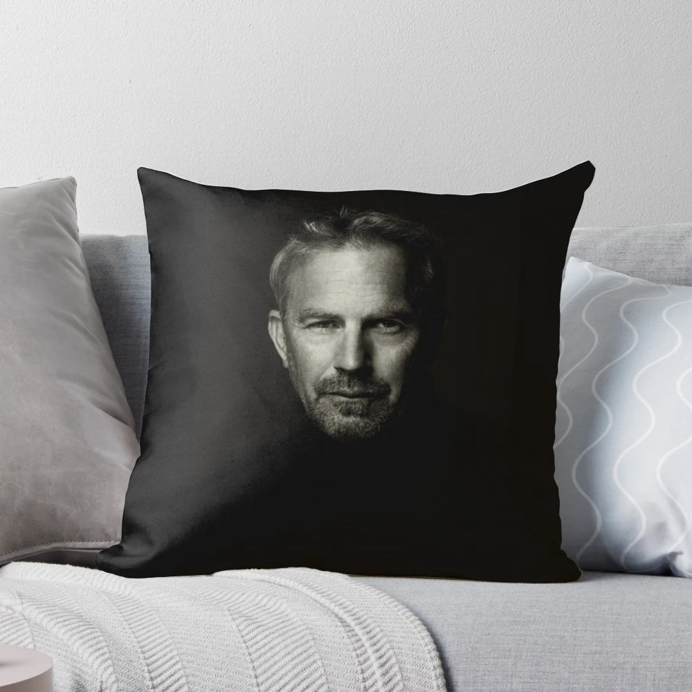 Kevin Costner Clas Pillow - Officially Licensed Celebrity Memorabilia for Bedroom and Living Room