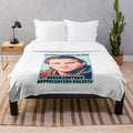 Kevin Costner-inspired plush blanket with baseball and movie references