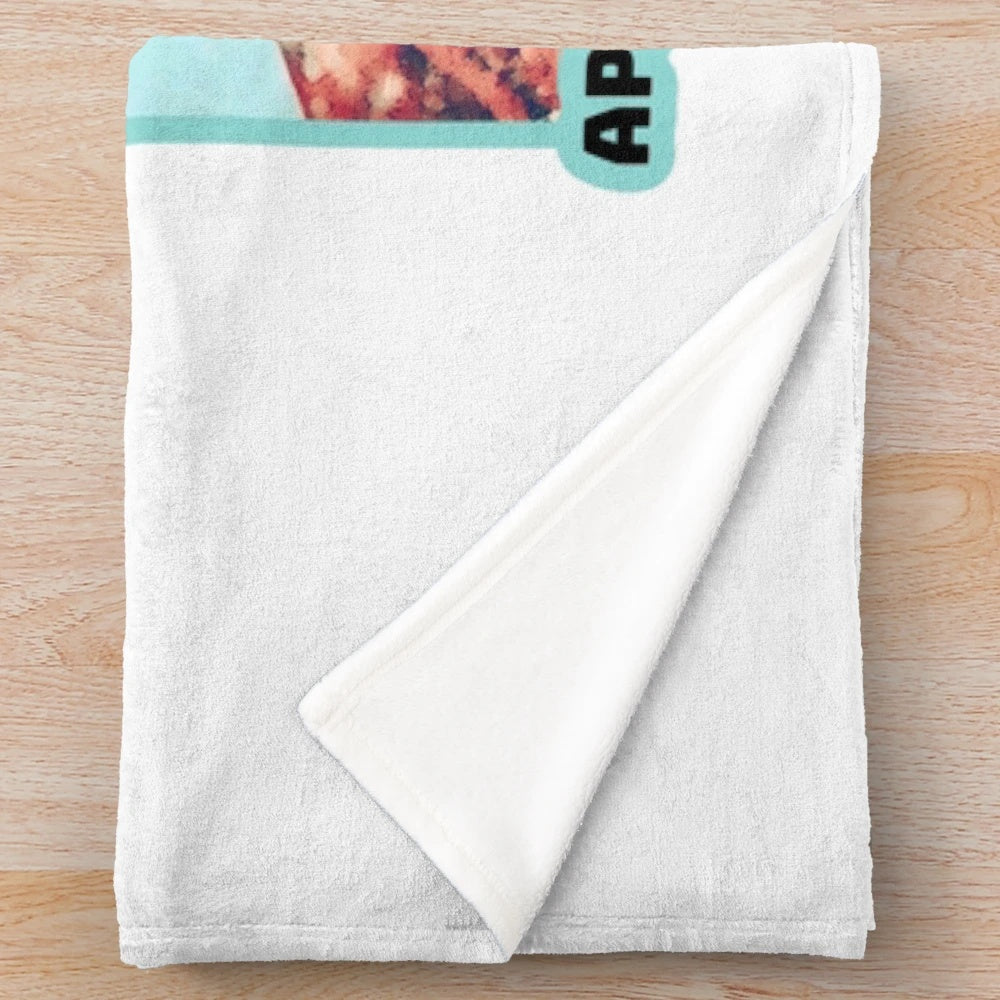 Kevin Costner-inspired plush blanket with baseball and movie references