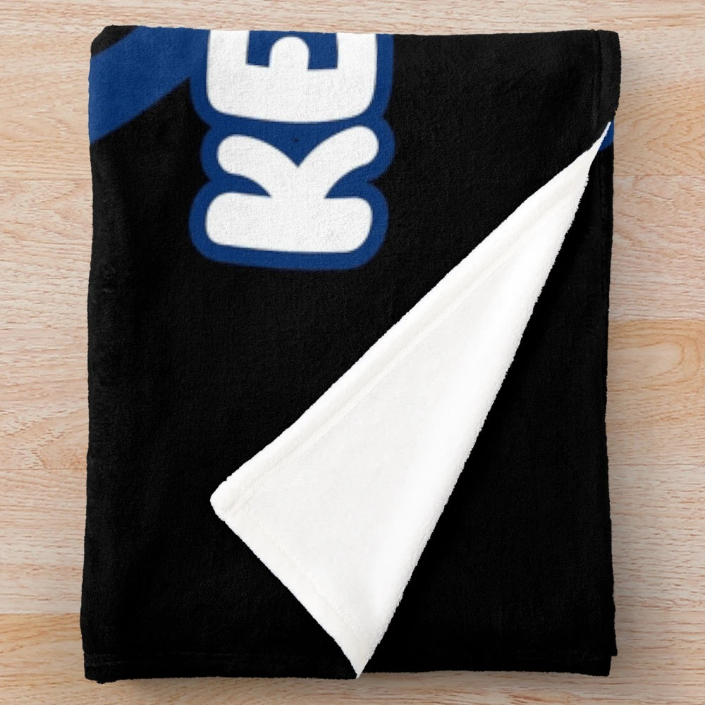 Cozy keyboard-themed plush blanket for gaming and computer enthusiasts
