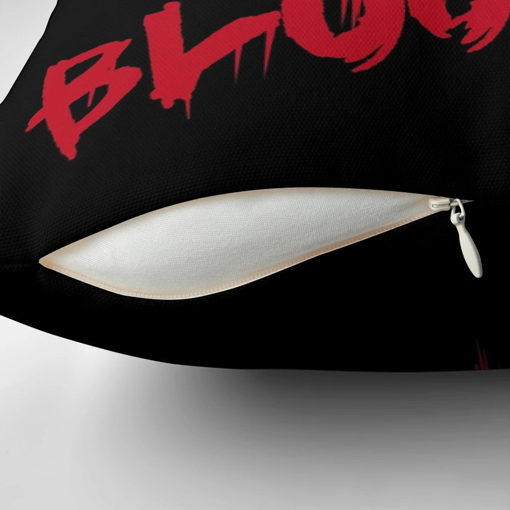 Khorne Chaos God Blood for the Blood God Decorative Throw Pillow with Graffiti Design