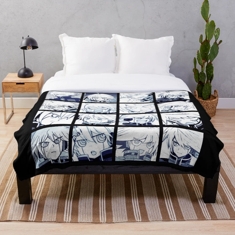 Kiibo plush blanket featuring the character from Danganronpa V3