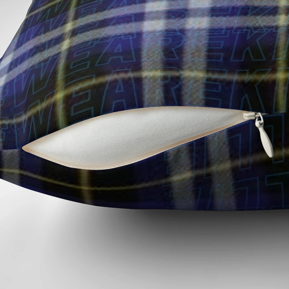 Killie Football Club Tartan Pillow featuring the iconic Scottish club's colors and design
