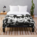 Killing Joke inspired plush blanket with music themed design