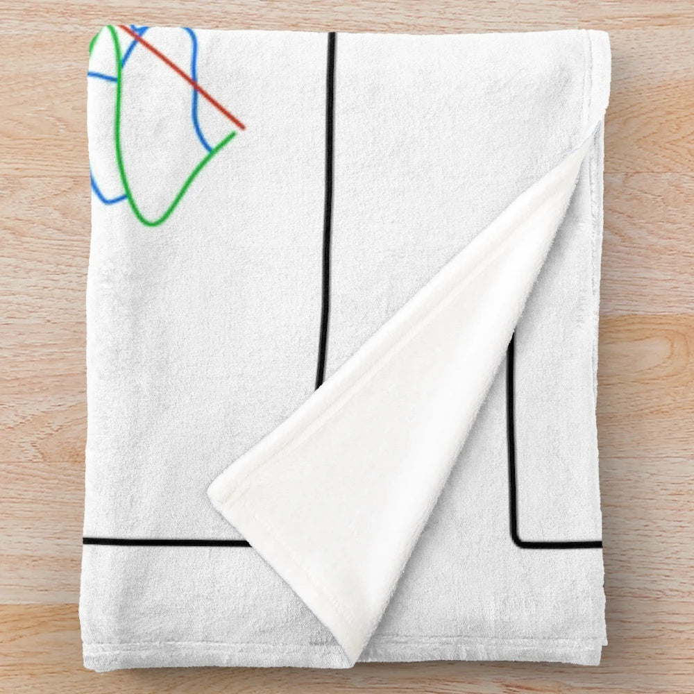Killington Trail Map Plush Blanket featuring a detailed map of the ski resort