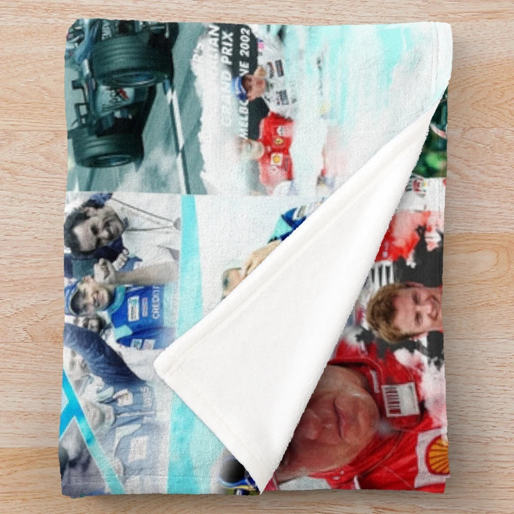 Kimi Raikkonen Formula One Inspired Plush Blanket