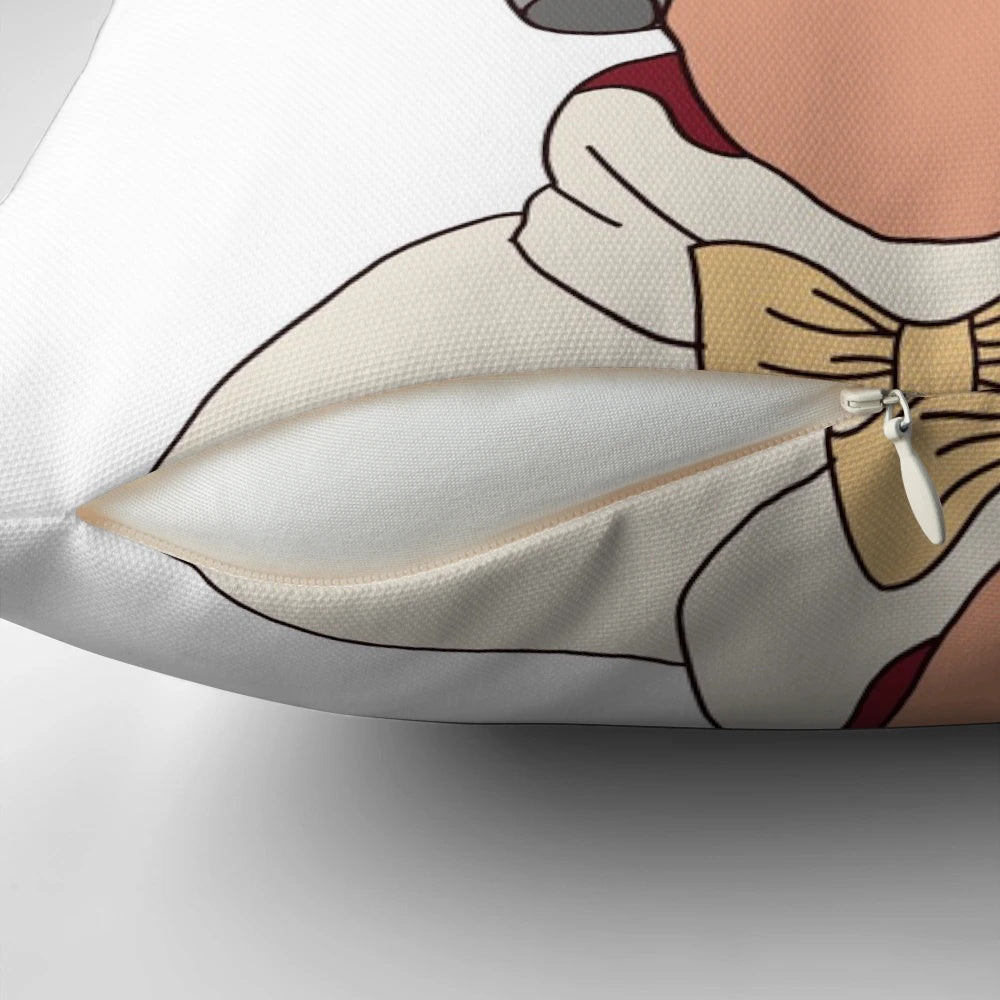 "King George Pillow featuring the character from the hit Broadway musical Hamilton"
