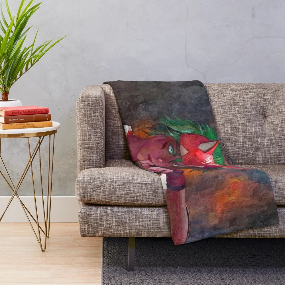 Kiriko inspired plush blanket featuring the game healer character