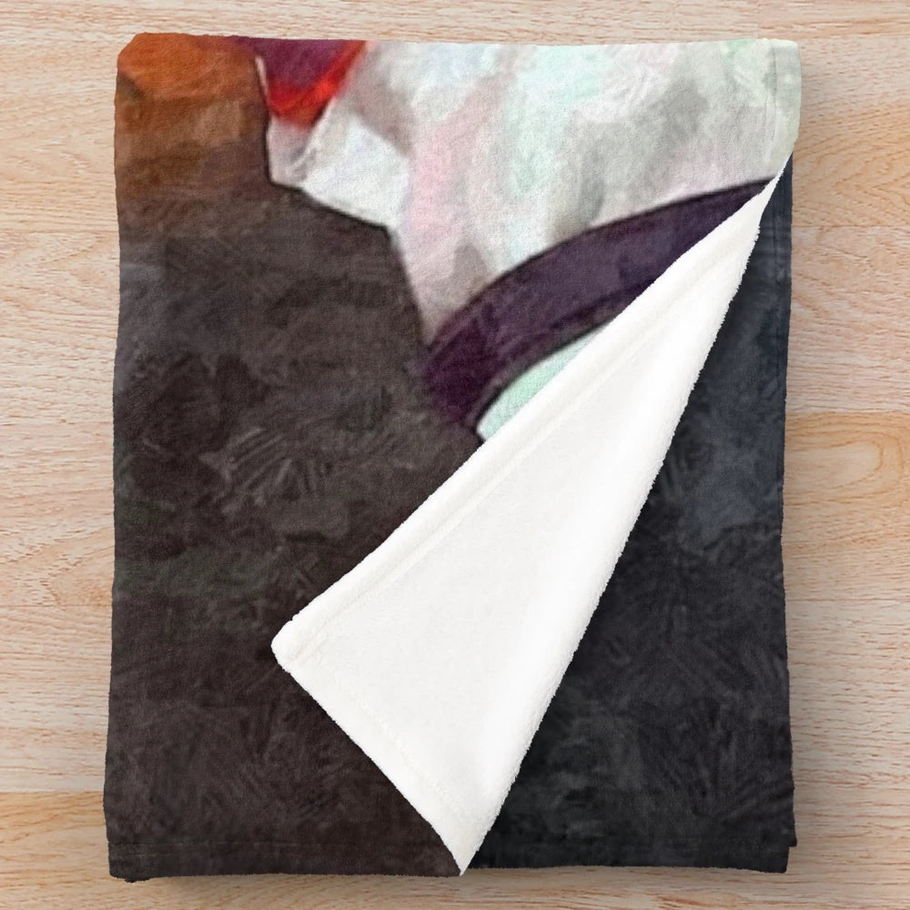 Kiriko inspired plush blanket featuring the game healer character