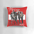 KISS Merry KISSmas 2020 Pillow featuring the iconic KISS band logo and festive holiday design