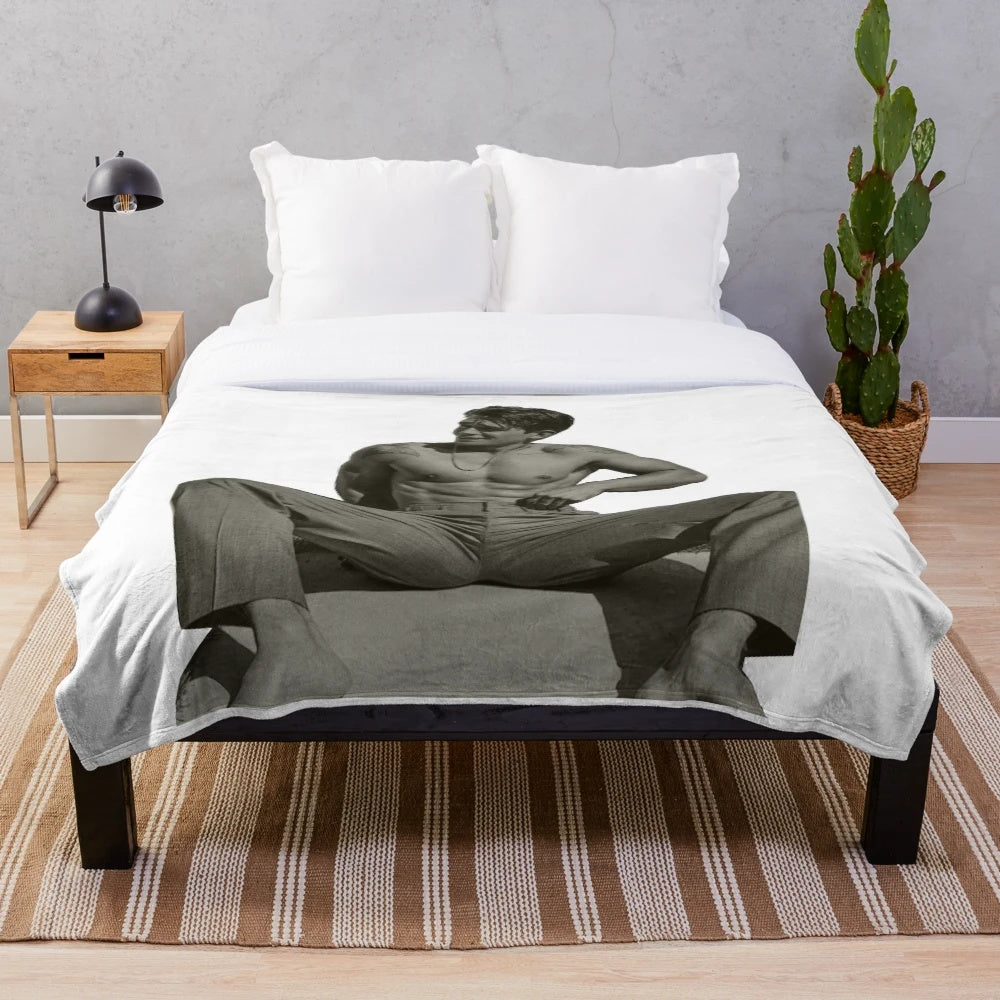 KJ Apa Inspired Plush Blanket - Riverdale Themed Soft Throw Featuring Actor and TV Series