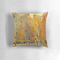 Klimt Trees Decorative Throw Pillow with Vibrant Colors and Artistic Design