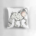 Decorative Knabstrupper spotted horse throw pillow