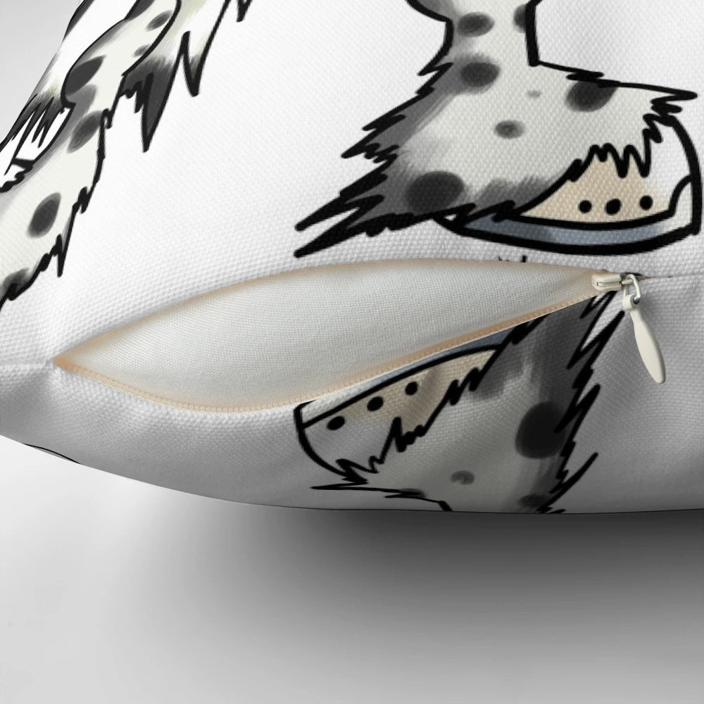 Decorative Knabstrupper spotted horse throw pillow