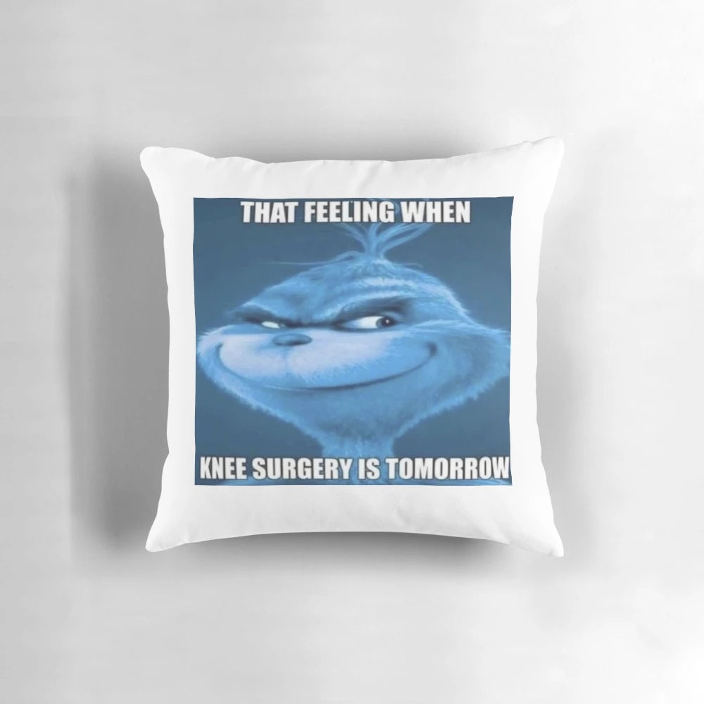 A plush, supportive pillow perfect for knee surgery recovery