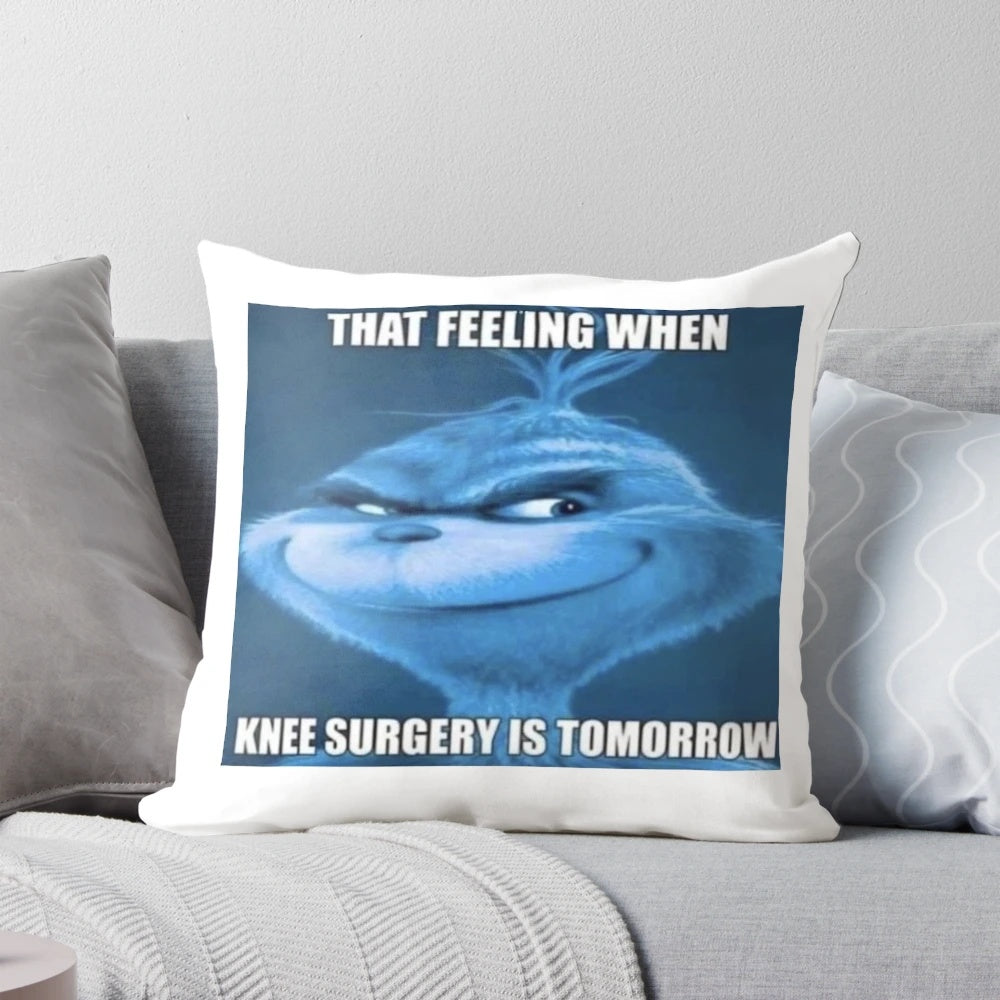 A plush, supportive pillow perfect for knee surgery recovery
