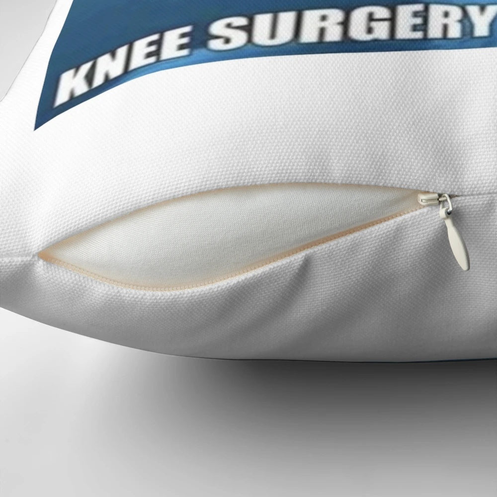 A plush, supportive pillow perfect for knee surgery recovery
