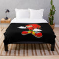 Knuckles-inspired Sonic the Hedgehog plush blanket